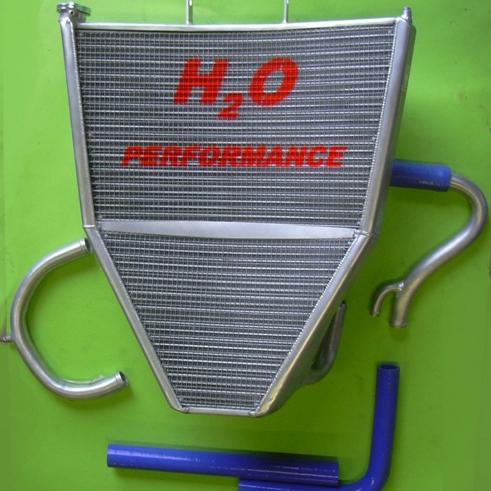 H2O Performance Oversized Water Racing Radiator - Kawasaki ZX-6R